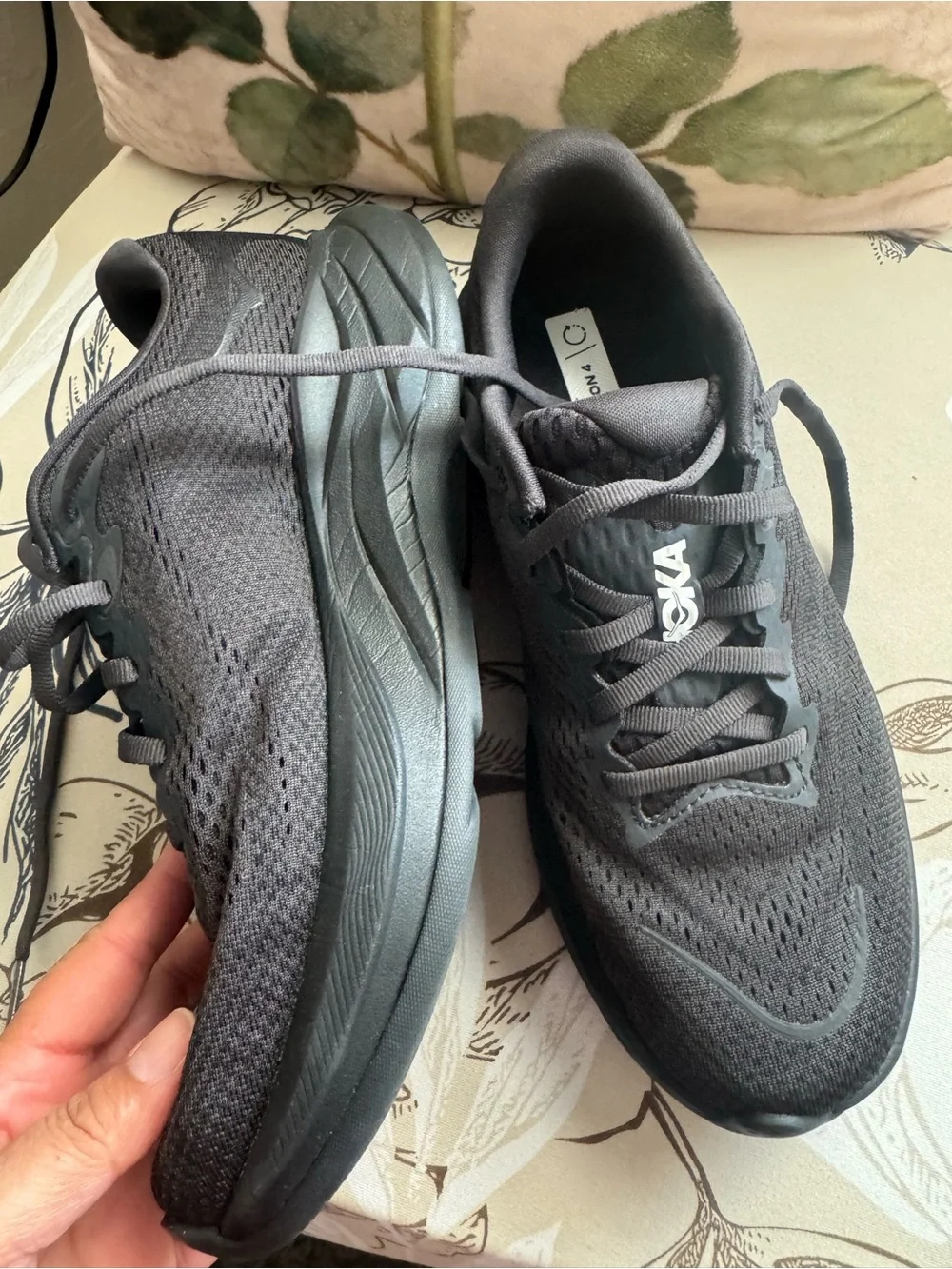 Hoka One One Black Athletic Running Shoes